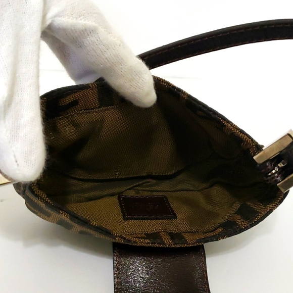 Fendi Zucca Canvas Micro Croissant Bag - Picture 12 of 16